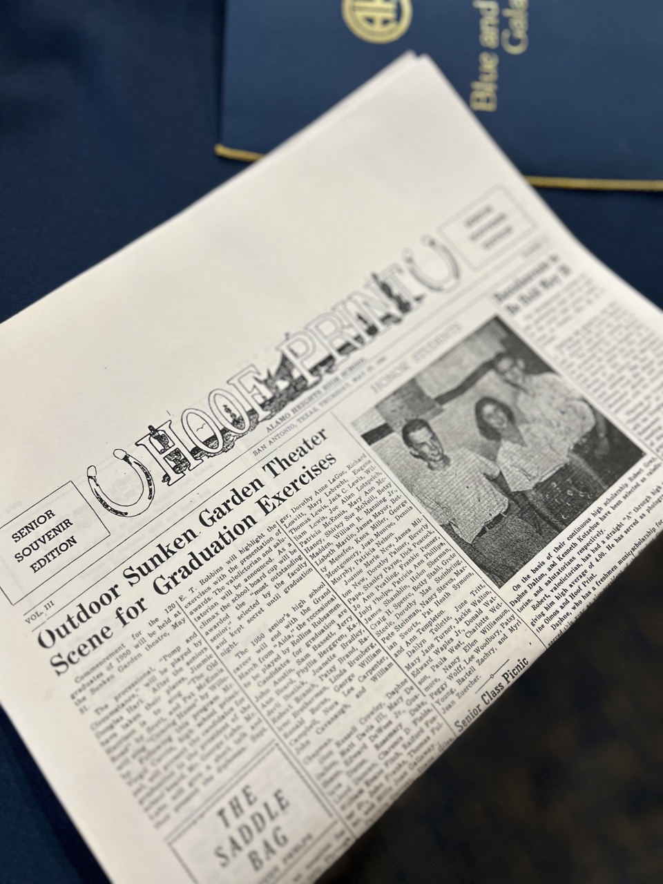 1950 graduation newspaper